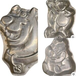 3 Wilton Vintage Cake Pans - Scooby 1999, Barney 1993, Winnie The Pooh 1995